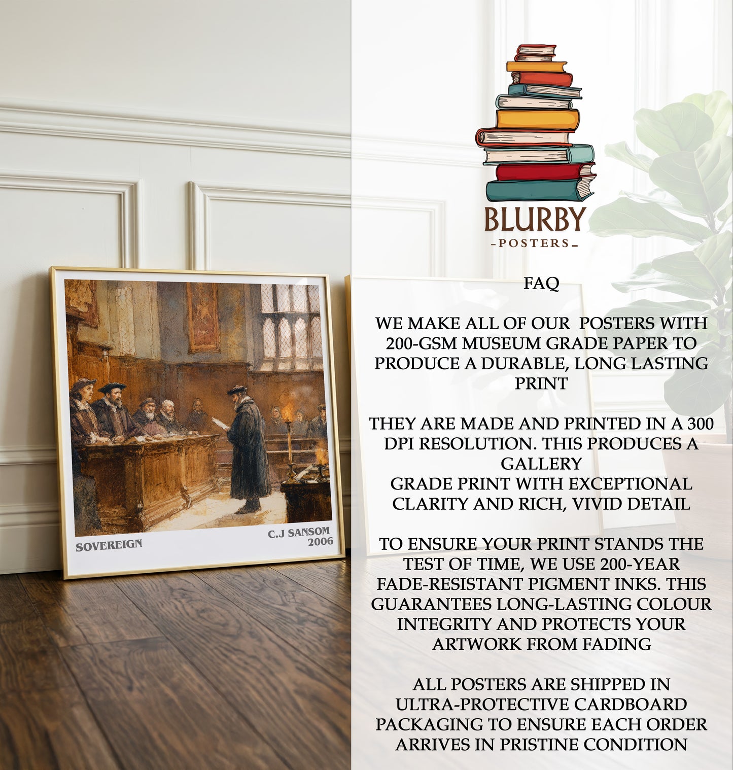 Sovereign Literary Art Print by C.J Sansom