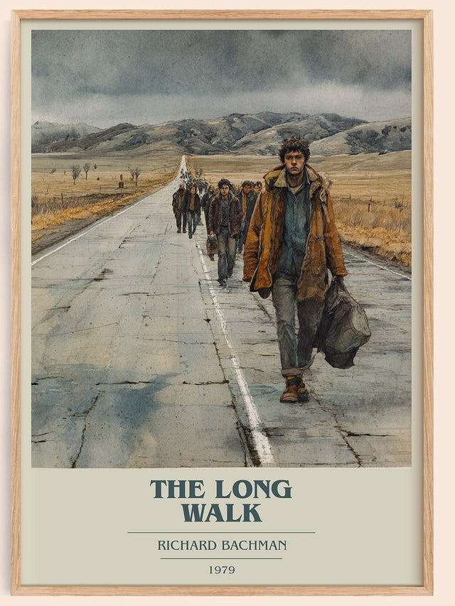 The Long Walk Book Cover Poster by Richard Bachman