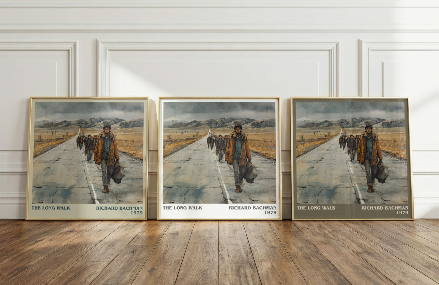 The Long Walk literary print framed by window – literary home decor
