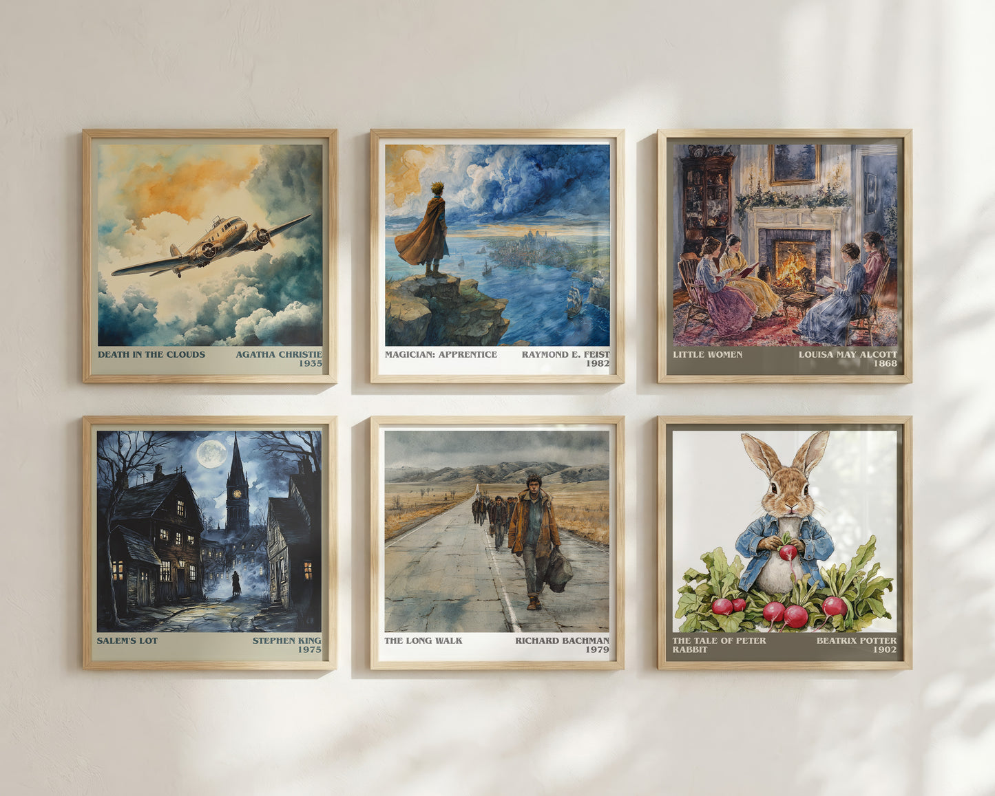 The Long Walk literary book poster framed on wall – dystopian wall art