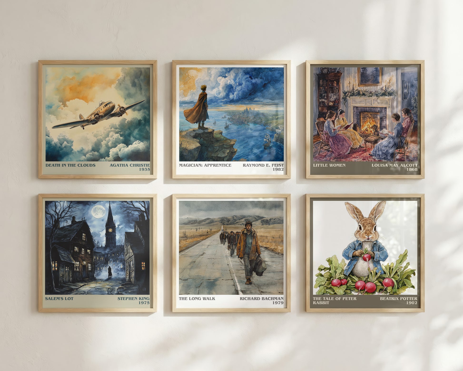 The Long Walk literary book poster framed on wall – dystopian wall art