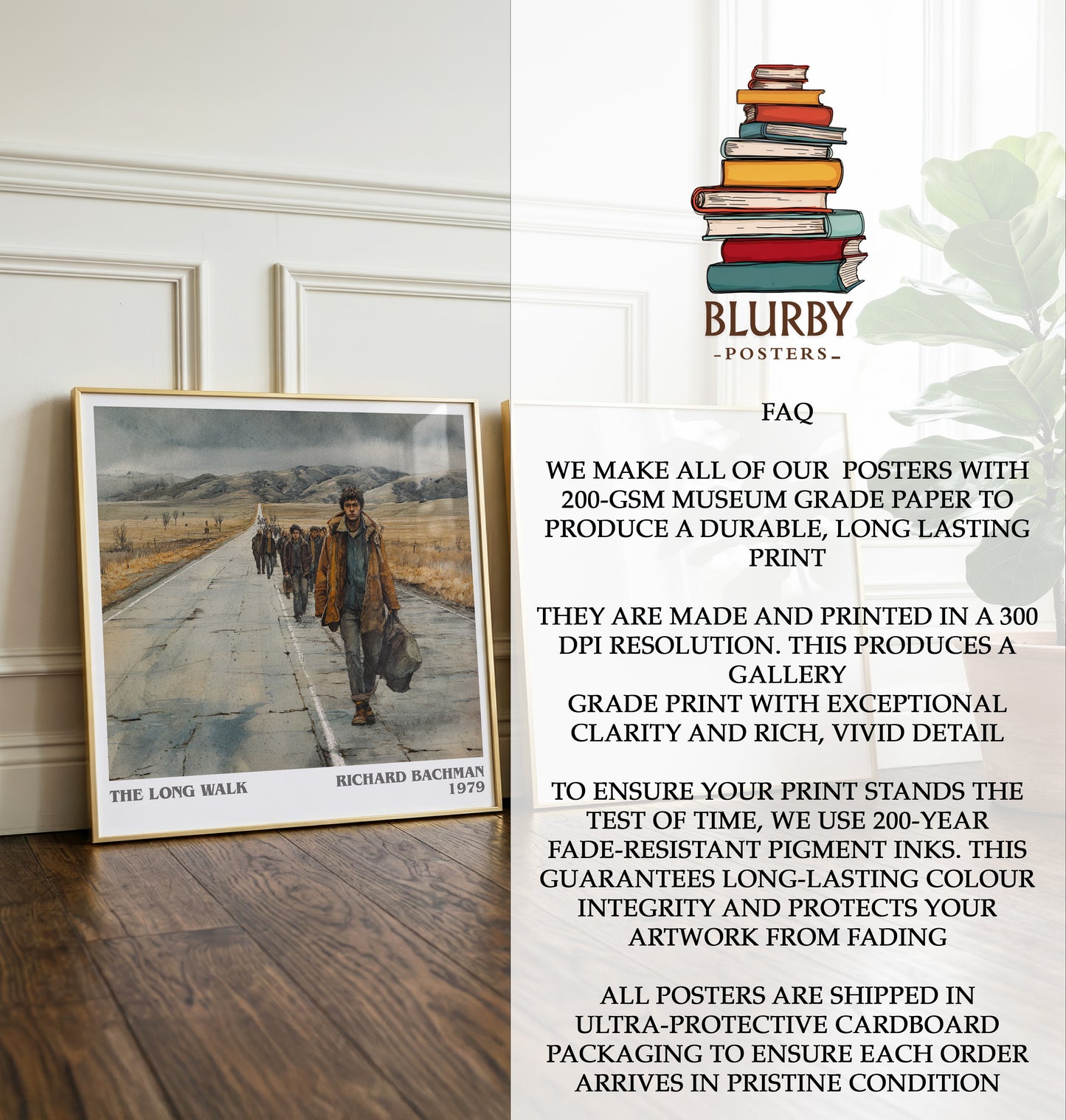 The Long Walk Literary Art Print by Richard Bachman