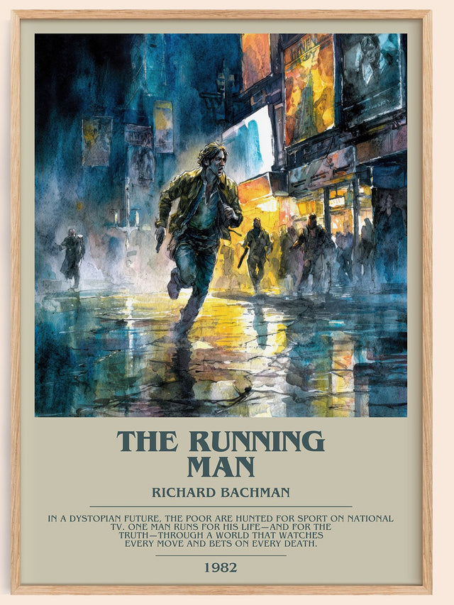 The Running Man Bookish Wall Art by Richard Bachman