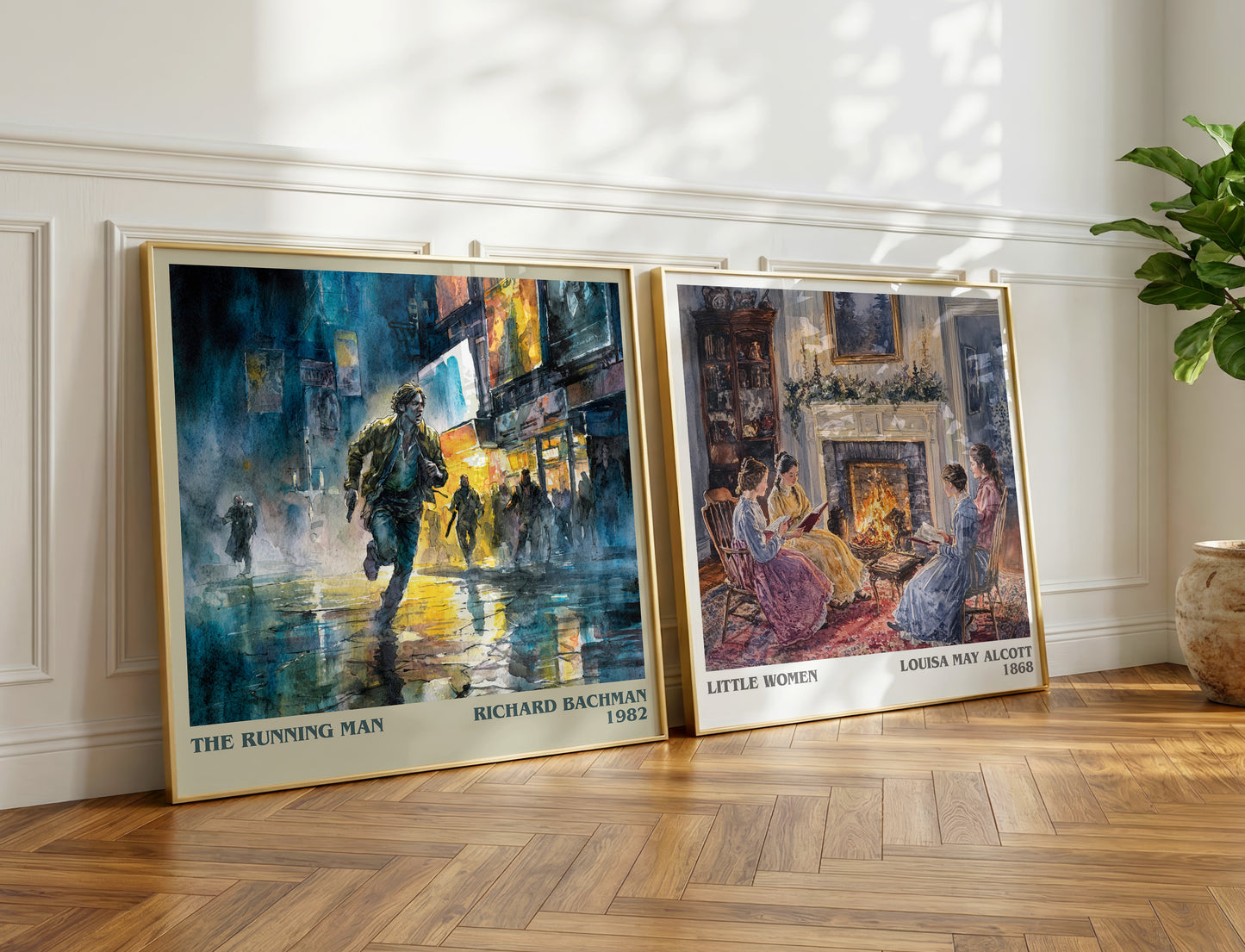 The Running Man book poster packaging – museum-quality print rolled in protective tube