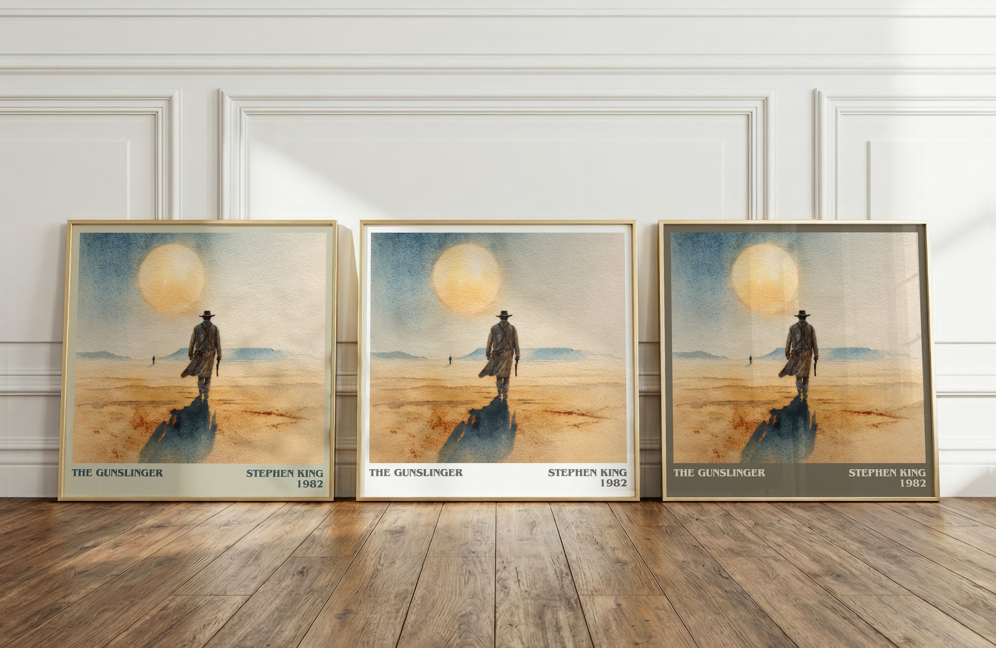 The Gunslinger literary print framed by window – literary home decor