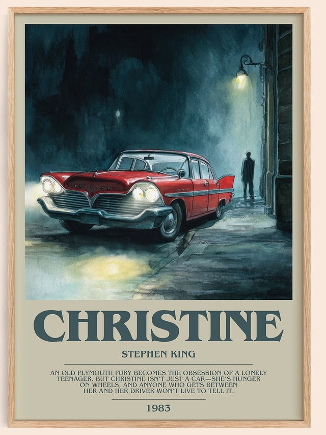 Christine Bookish Wall Art by Stephen King