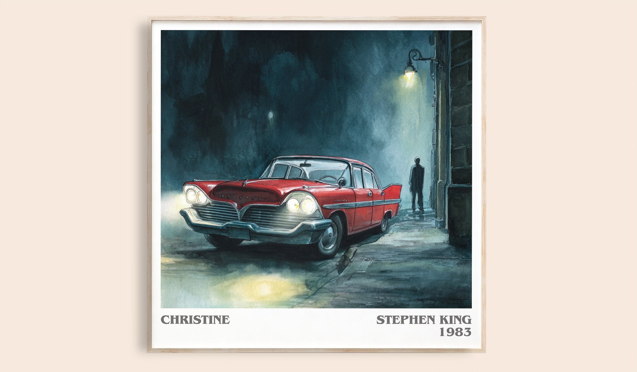 Christine Literary Art Print by Stephen King