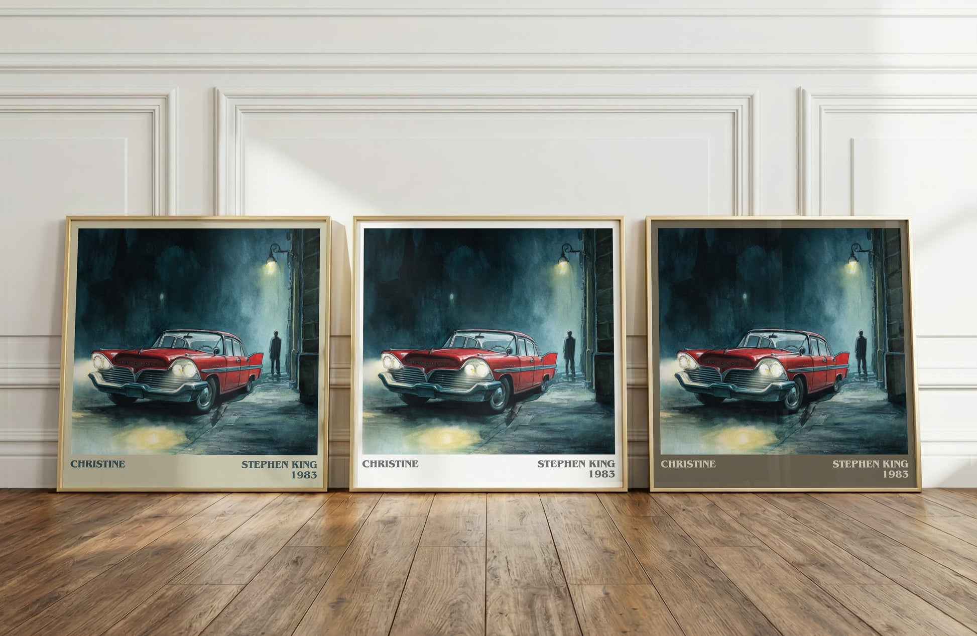 Christine literary print framed by window – literary home decor