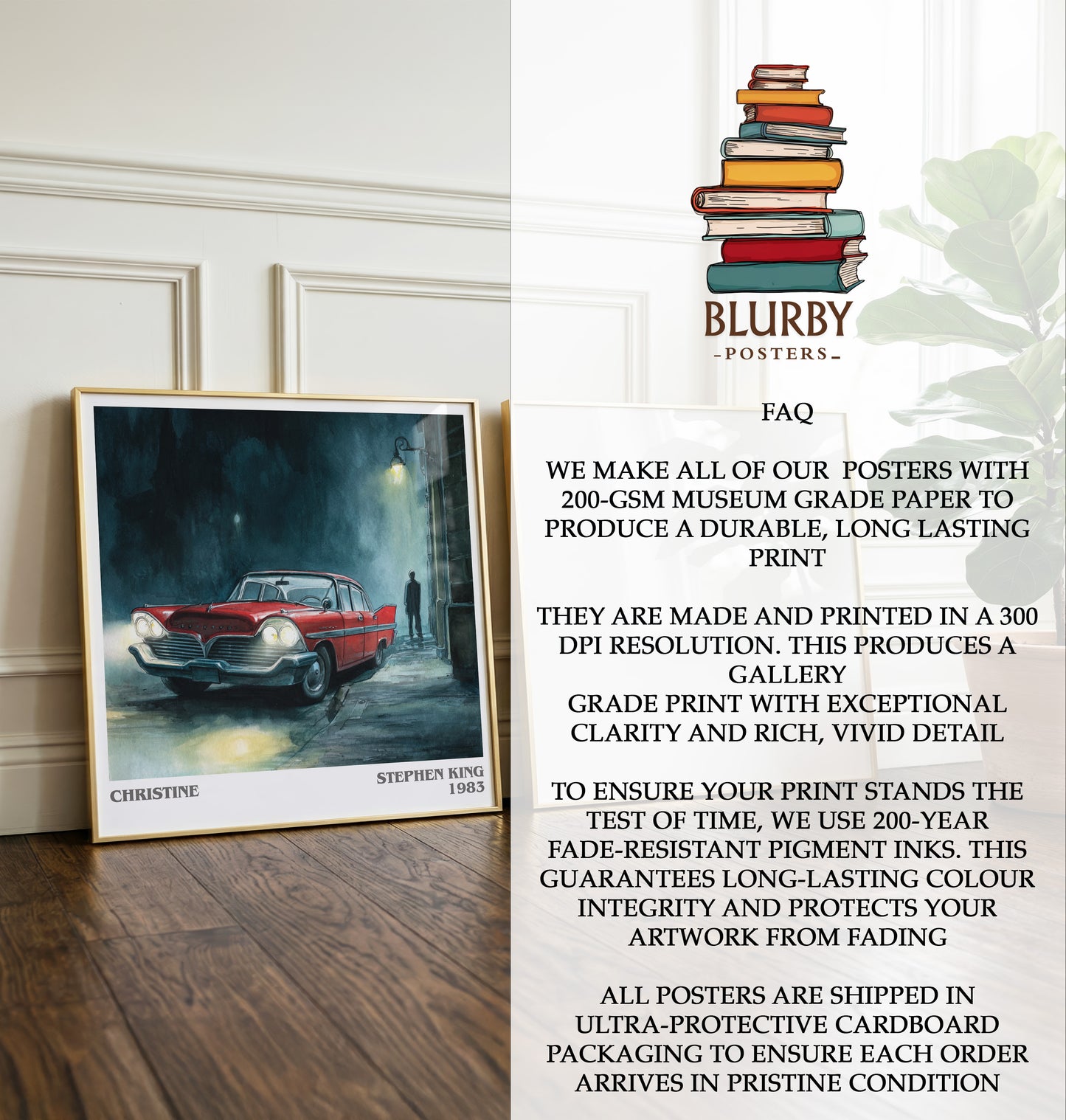Christine Literary Art Print by Stephen King