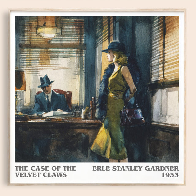 Case of the Velvet Claws Literary Art Print by Erle Stanley Gardner