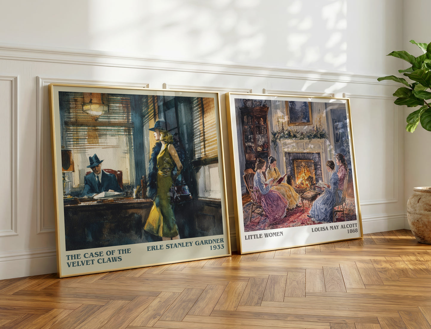 The Case of the Velvet Claws book poster packaging – museum-quality print rolled in protective tube
