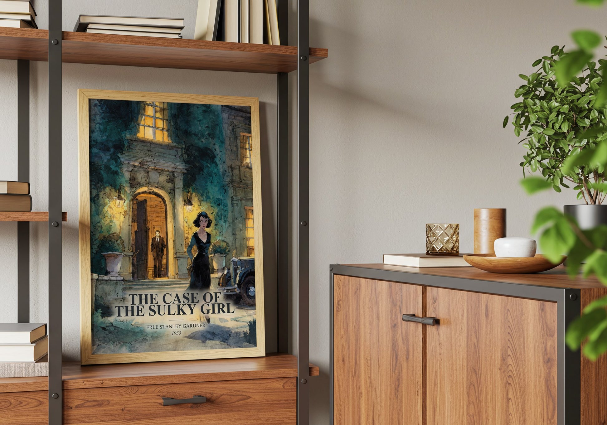 The Case Of The Sulky Girl book watercolour illustration paper finish options – matte satin gloss