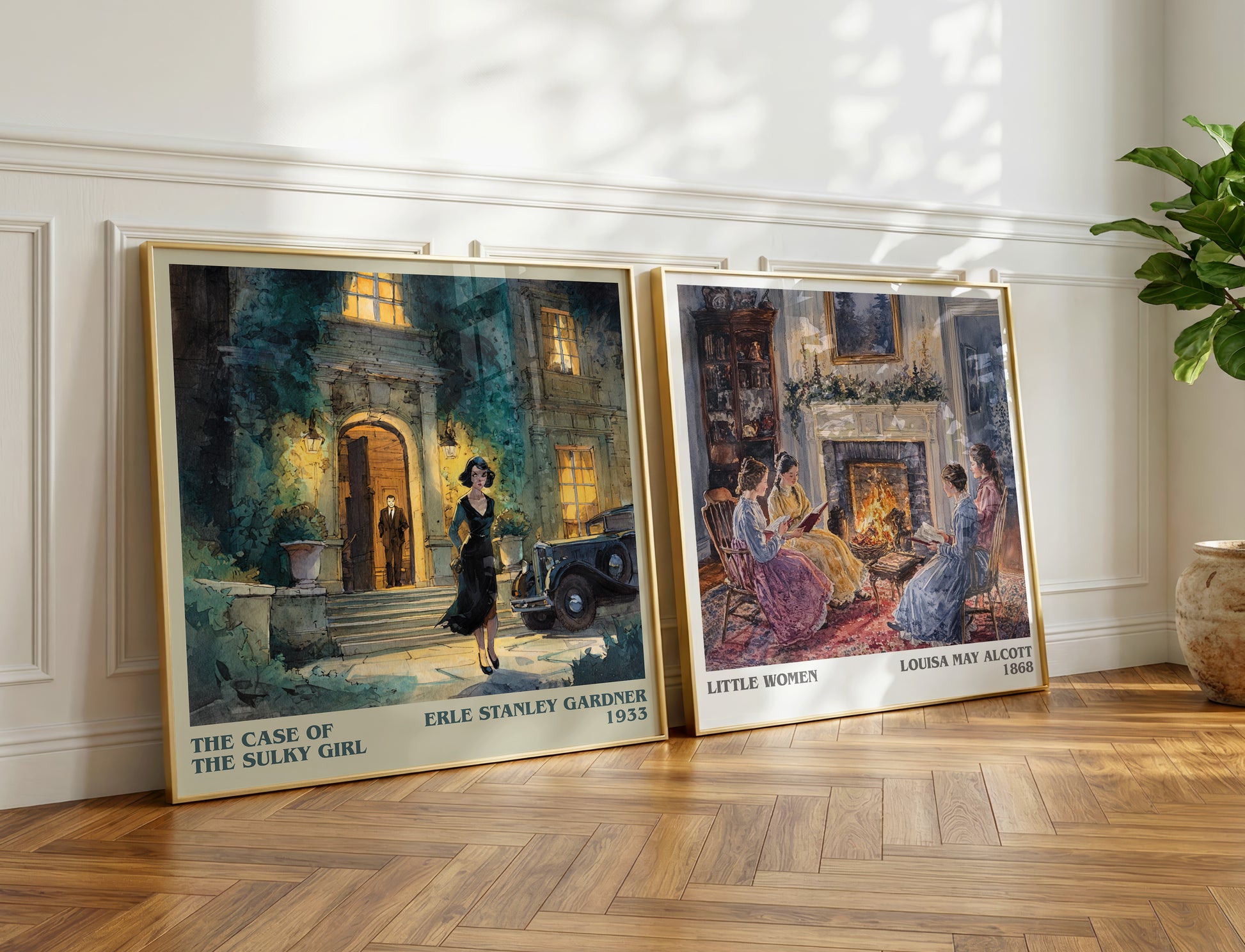 The Case Of The Sulky Girl book poster packaging – museum-quality print rolled in protective tube