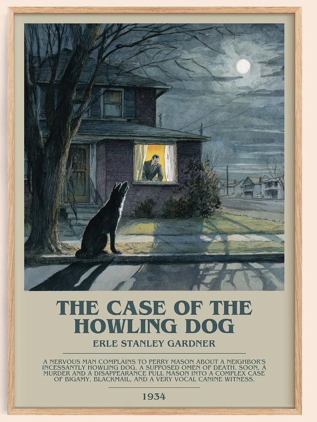 The Case of the Howling Dog Bookish Wall Art by Erle Stanley Gardner