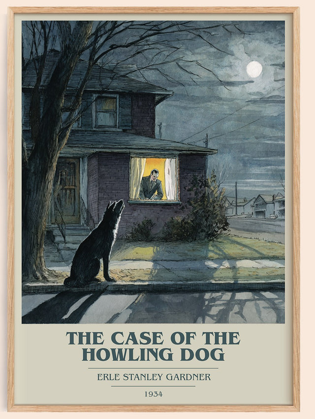 The Case of the Howling Dog Book Cover Poster by Erle Stanley Gardner