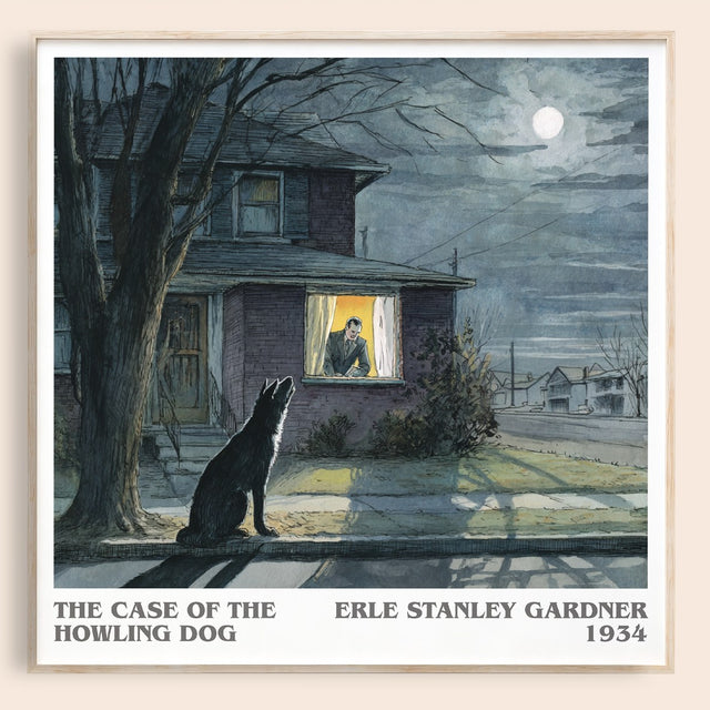The Case of the Howling Dog Literary Art Print by Erle Stanley Gardner