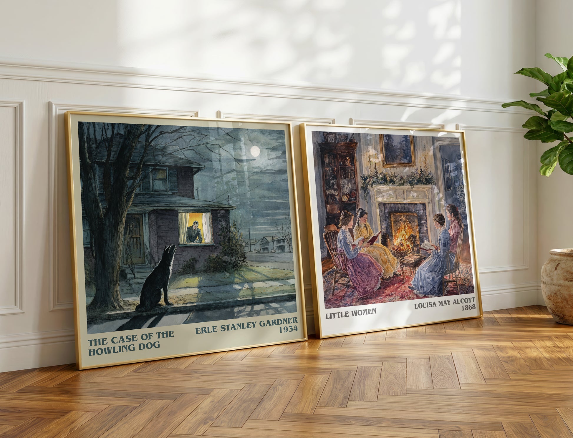 The Case of the Howling Dog book poster packaging – museum-quality print rolled in protective tube