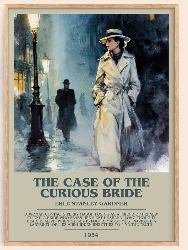 The Case of the Curious Bride Bookish Wall Art by Erle Stanley Gardner