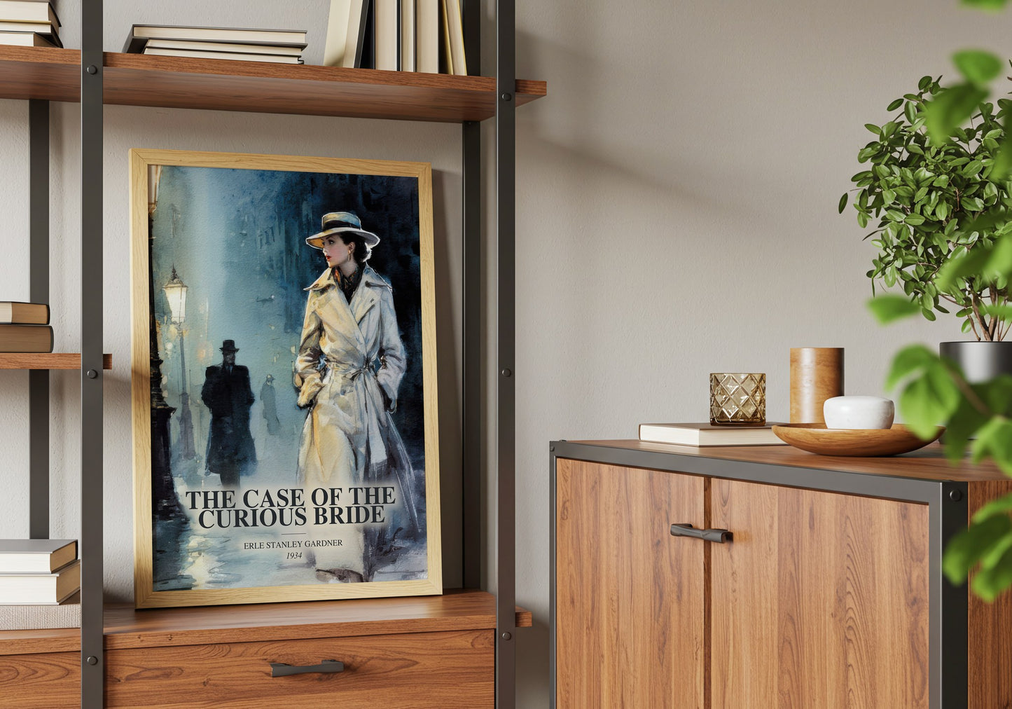 The Case Of The Curious Bride book watercolour illustration paper finish options – matte satin gloss
