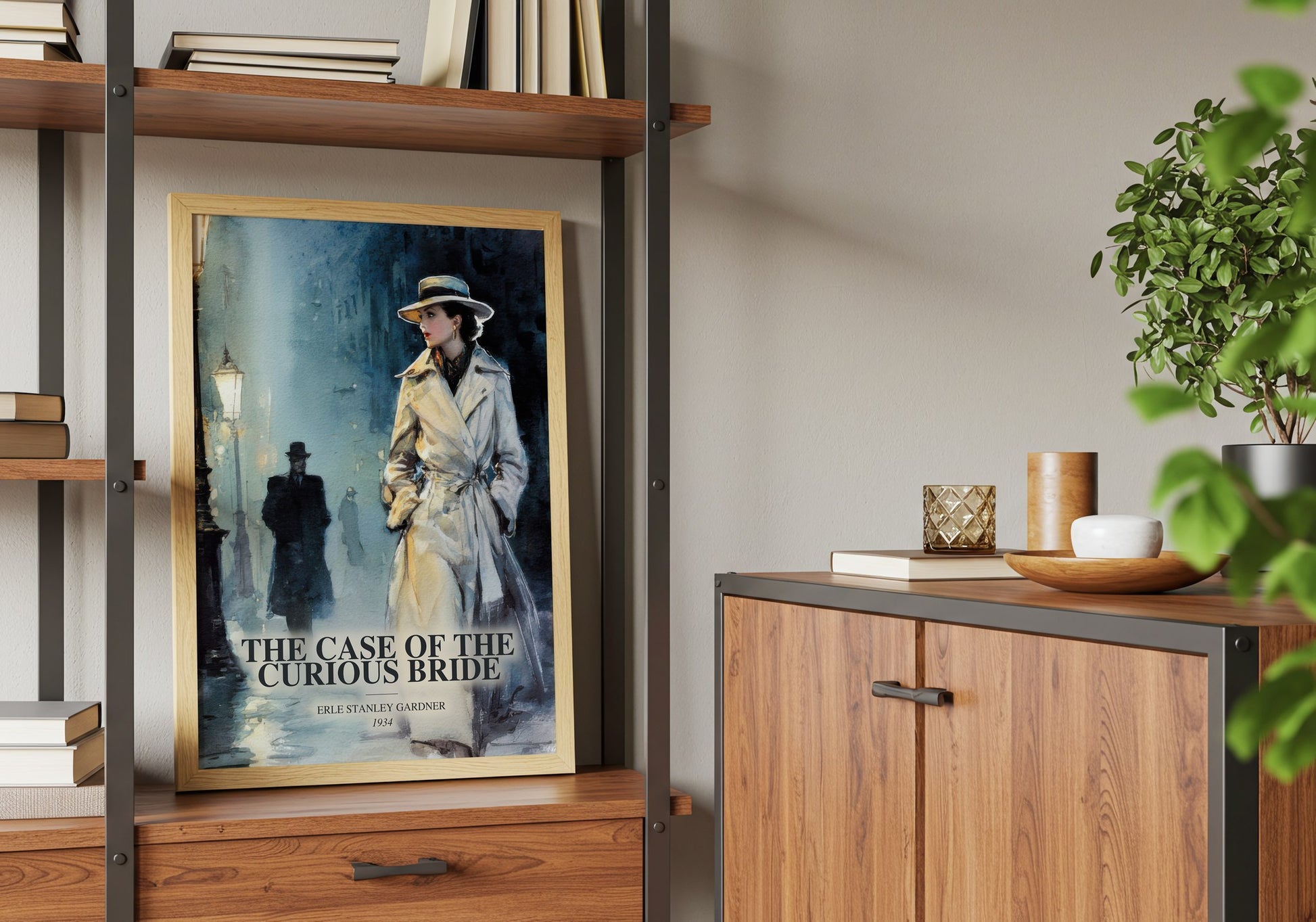 The Case Of The Curious Bride book watercolour illustration paper finish options – matte satin gloss