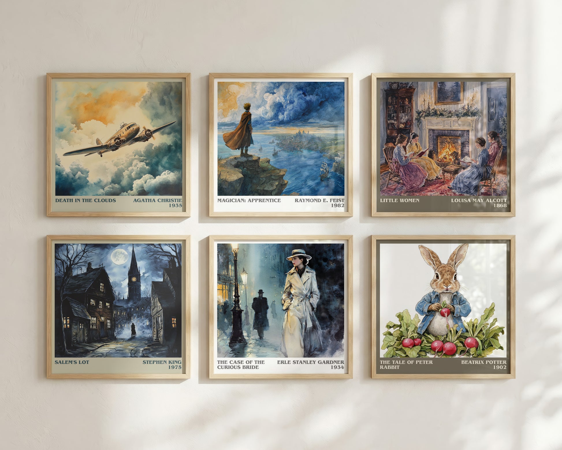 The Case of the Curious Bride literary book poster framed on wall – mystery wall art