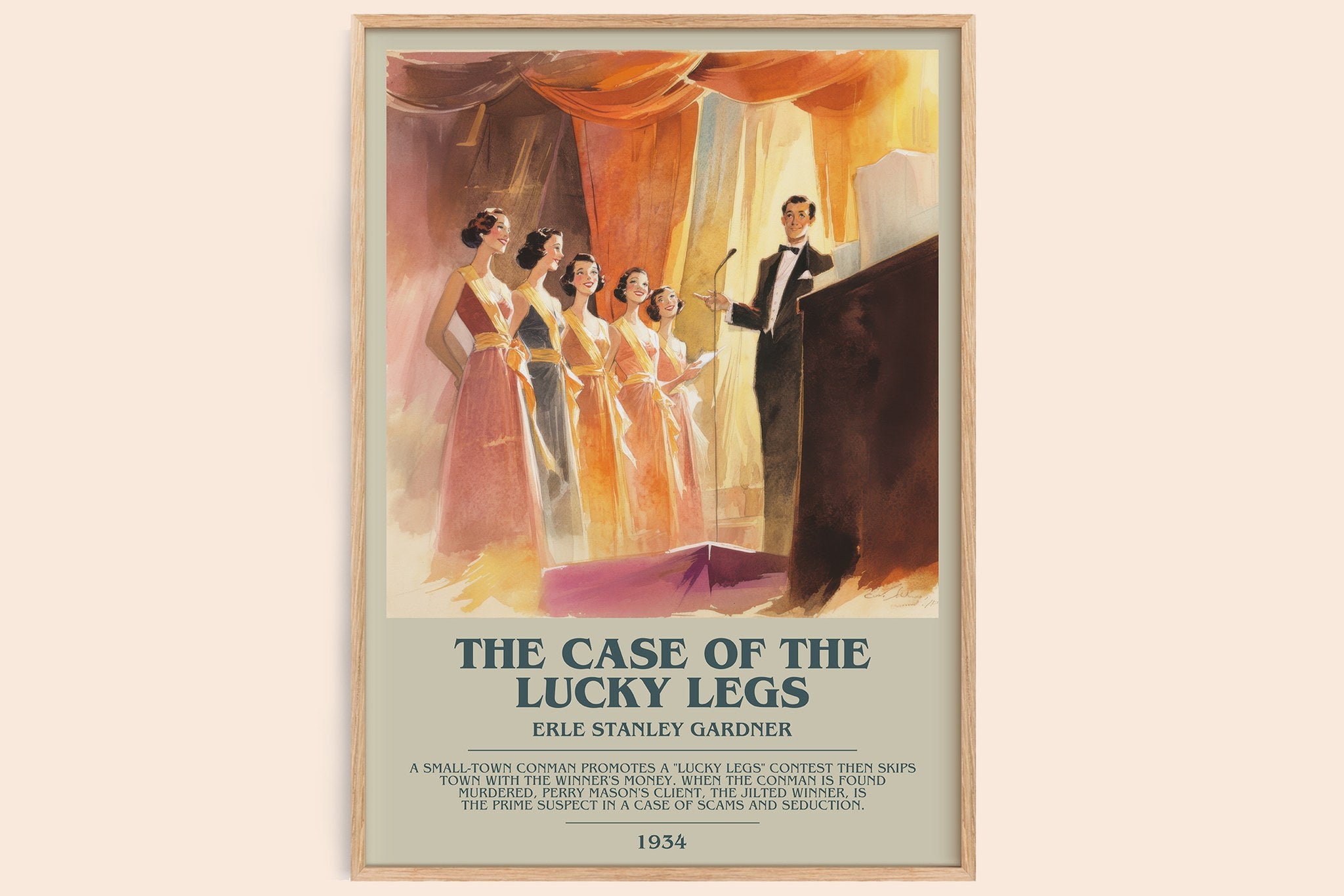The Case of the Lucky Legs Bookish Wall Art by Erle Stanley Gardner