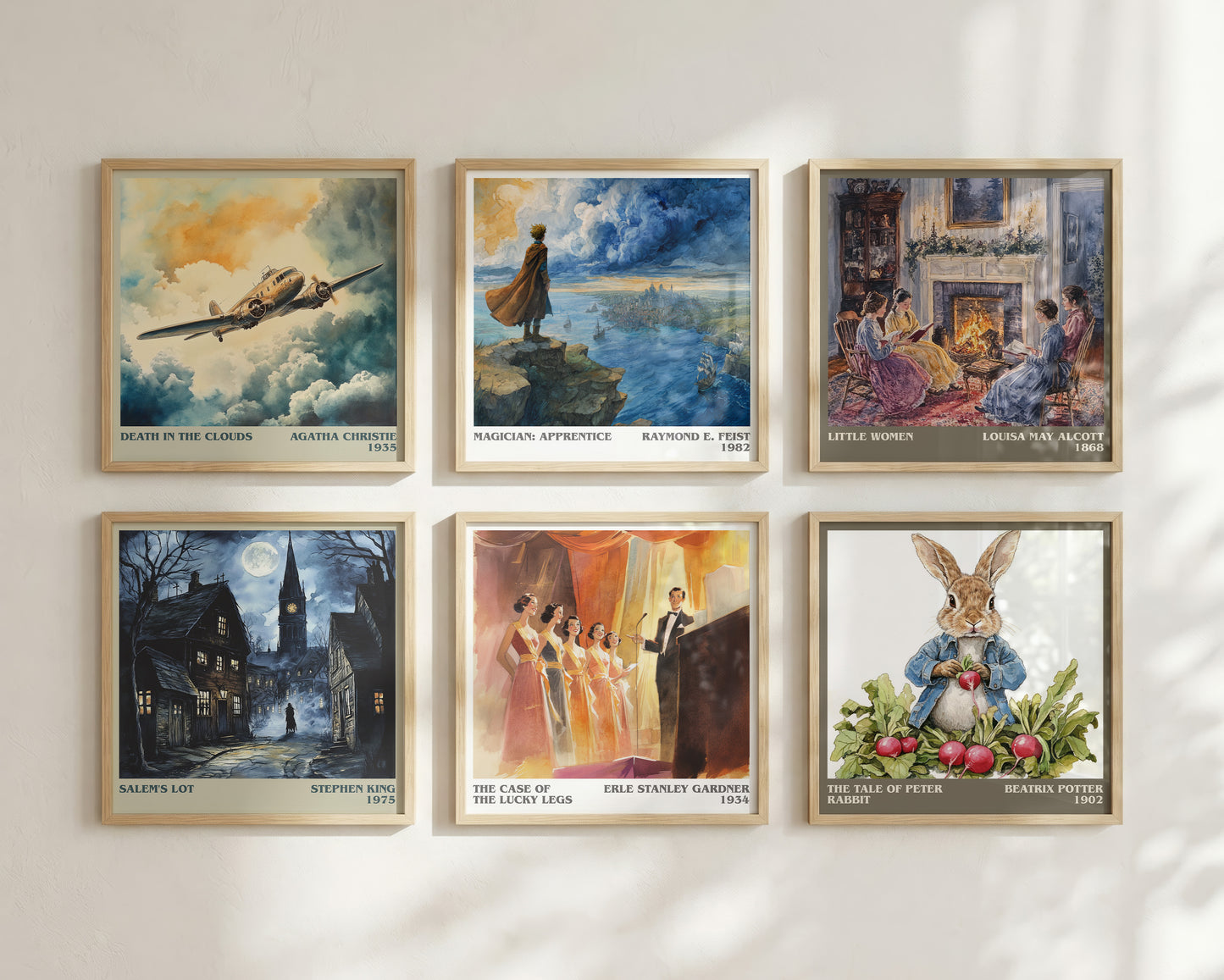 The Case of the Lucky Legs literary book poster framed on wall – mystery wall art