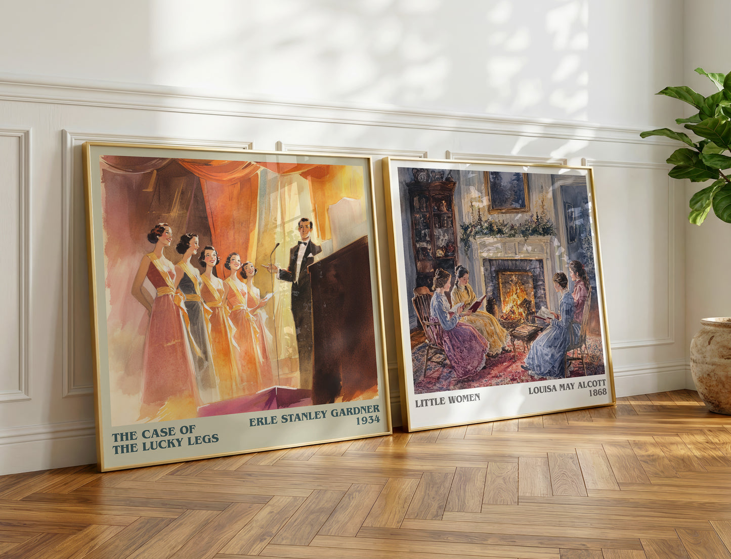 The Case of the Lucky Legs book poster packaging – museum-quality print rolled in protective tube