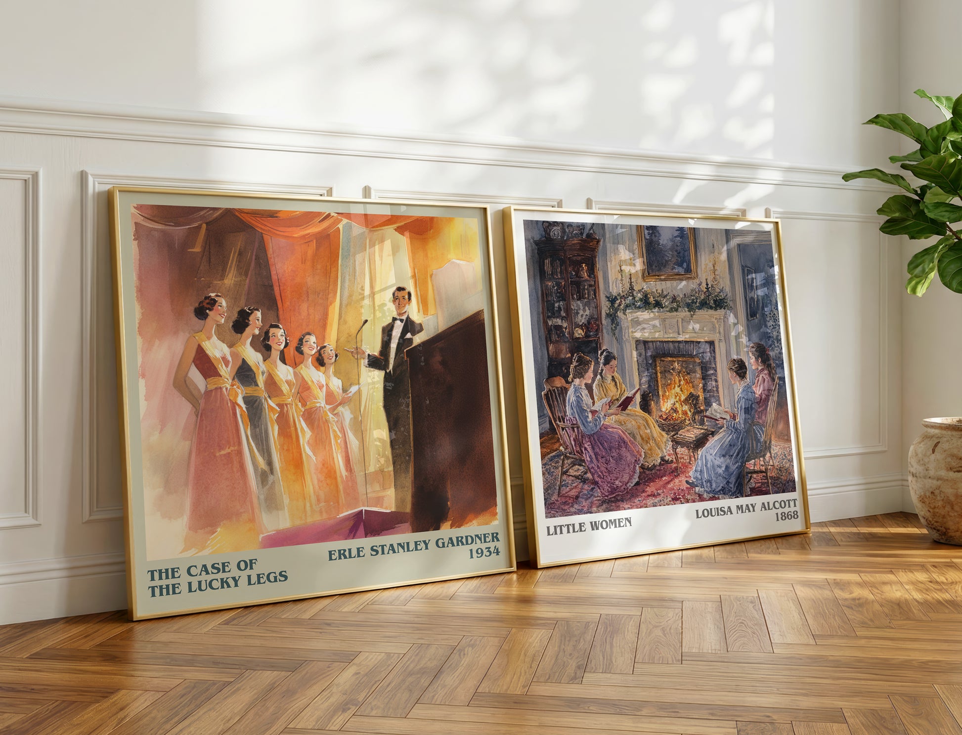 The Case of the Lucky Legs book poster packaging – museum-quality print rolled in protective tube