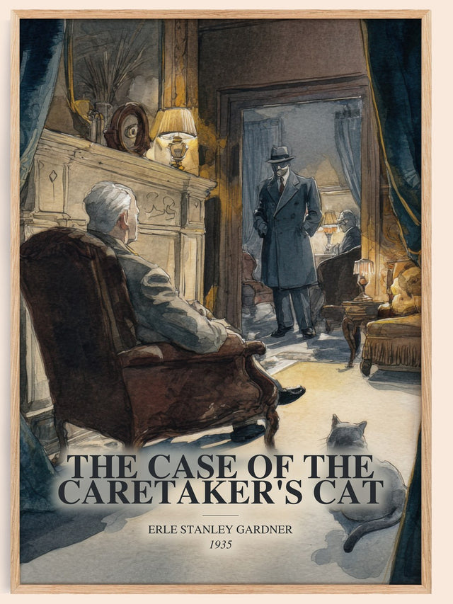 Case Of The Caretaker'S Cat Book Watercolour Illustration – E. Gardner