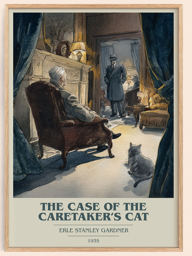 Case of the Caretaker's Cat Book Cover Poster by Erle Stanley Gardner