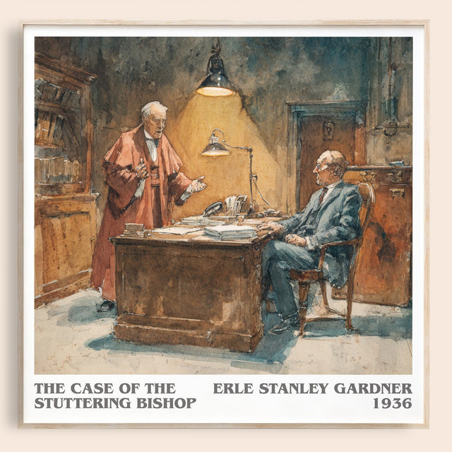 Case of the Stuttering Bishop Literary Art Print by E. Gardner