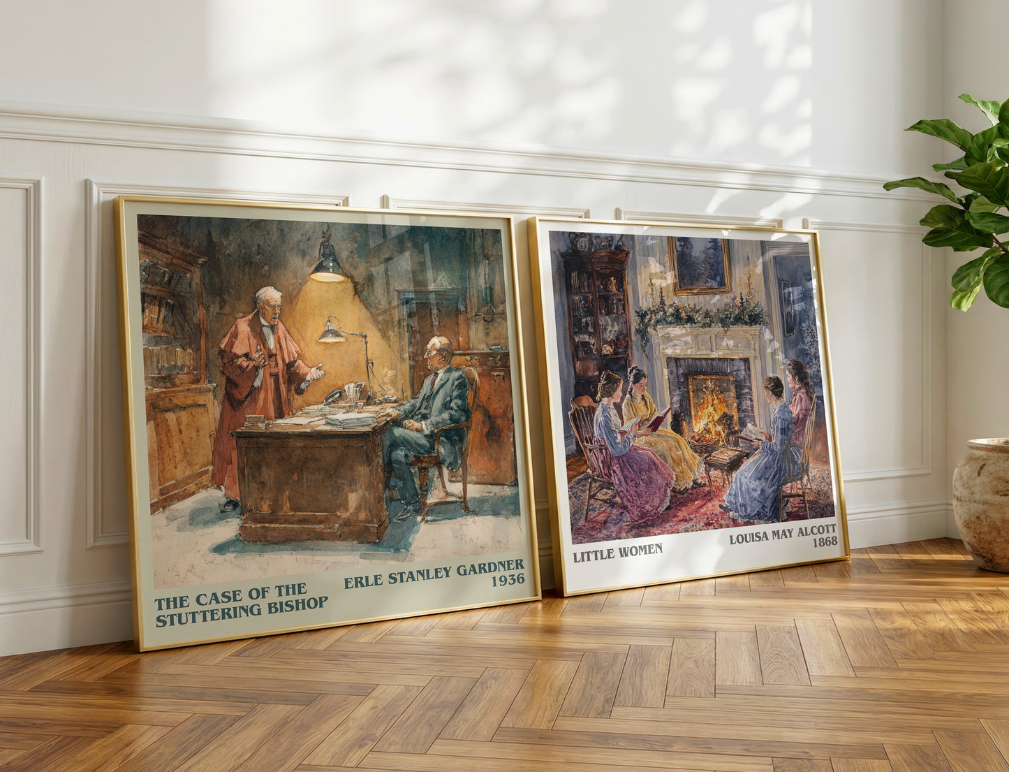 The Case of the Stuttering Bishop book poster packaging – museum-quality print rolled in protective tube