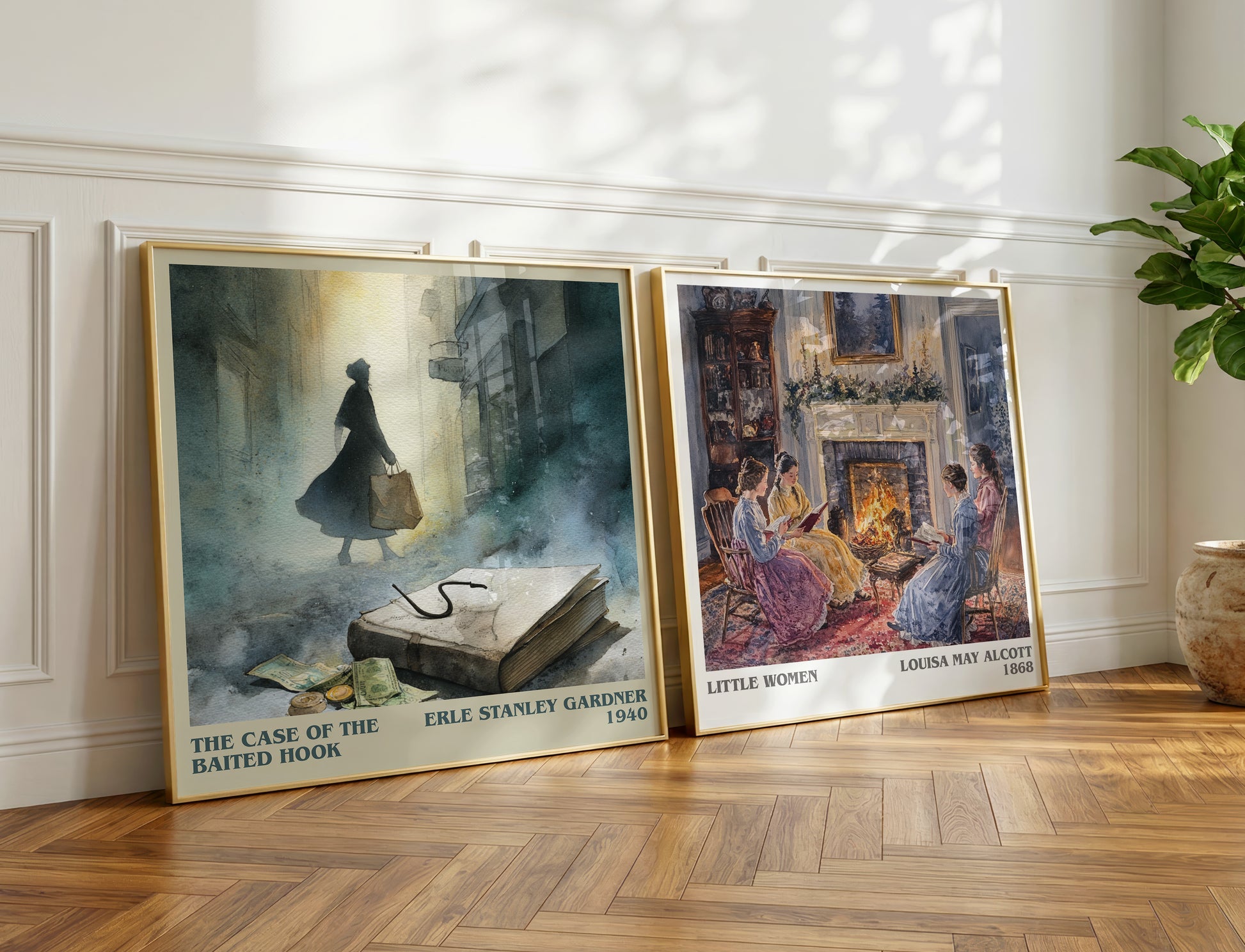 The Case of the Baited Hook book poster packaging – museum-quality print rolled in protective tube