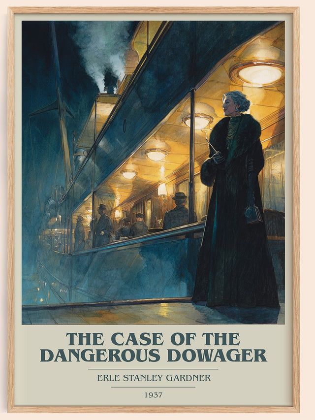 Case Of The Dangerous Dowager Book Cover Poster by E. Gardner