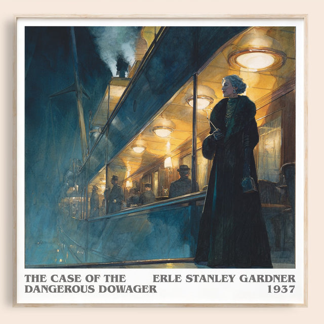 Case Of The Dangerous Dowager Literary Art Print by E. Gardner