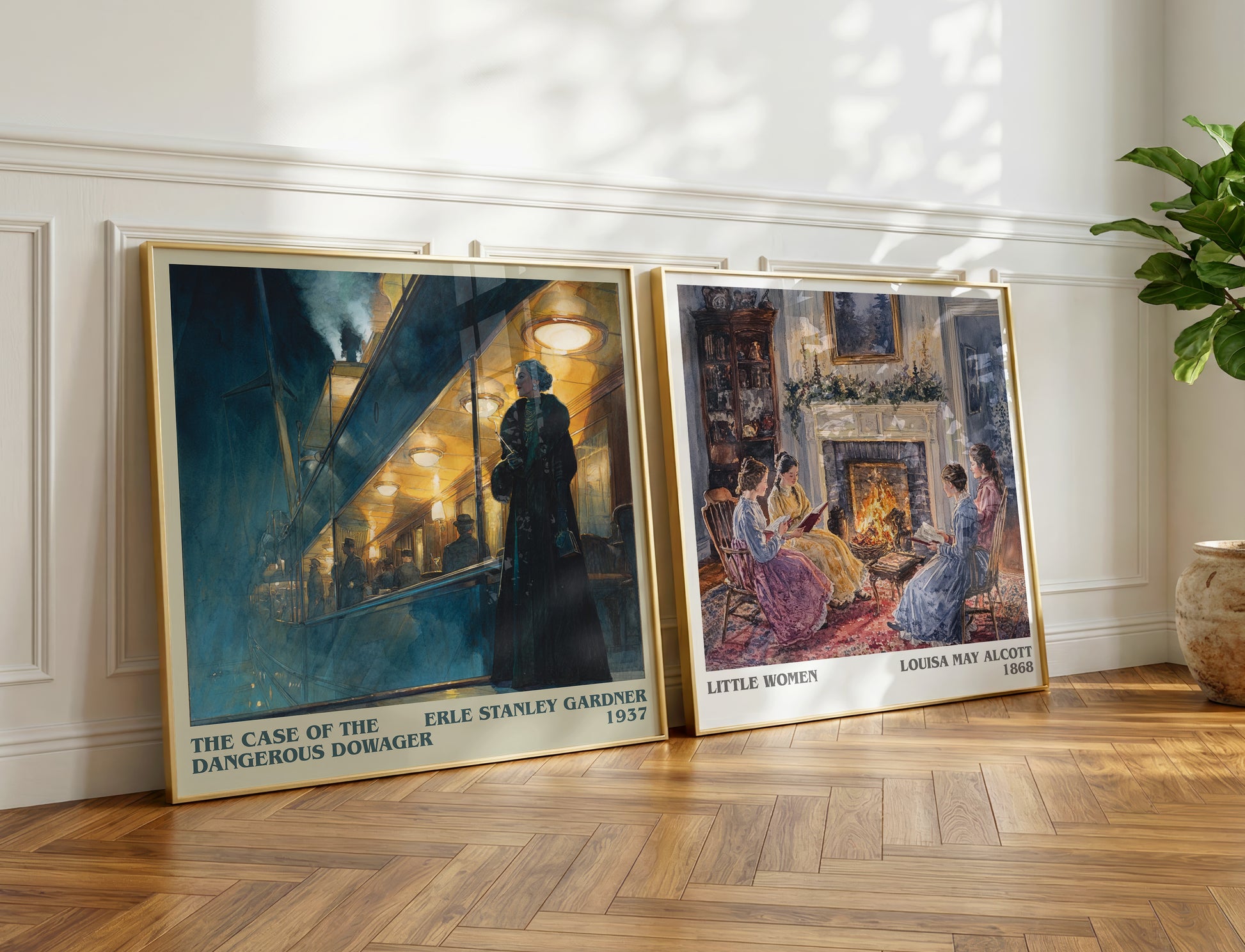 The Case Of The Dangerous Dowager book poster packaging – museum-quality print rolled in protective tube