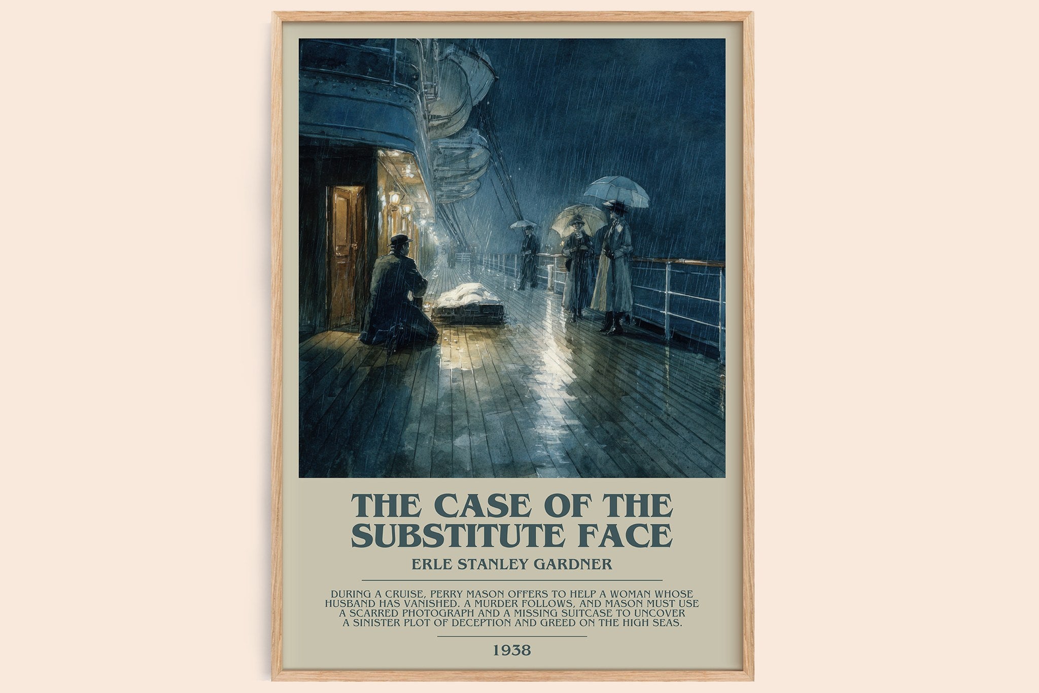 Case of the Substitute Face Bookish Wall Art by Erle Stanley Gardner