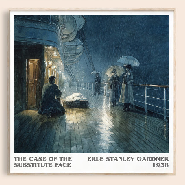 Case of the Substitute Face Literary Art Print by Erle Stanley Gardner