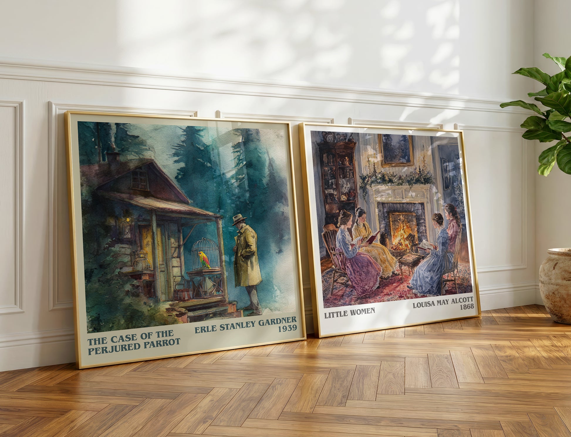 The Case Of The Perjured Parrot book poster packaging – museum-quality print rolled in protective tube