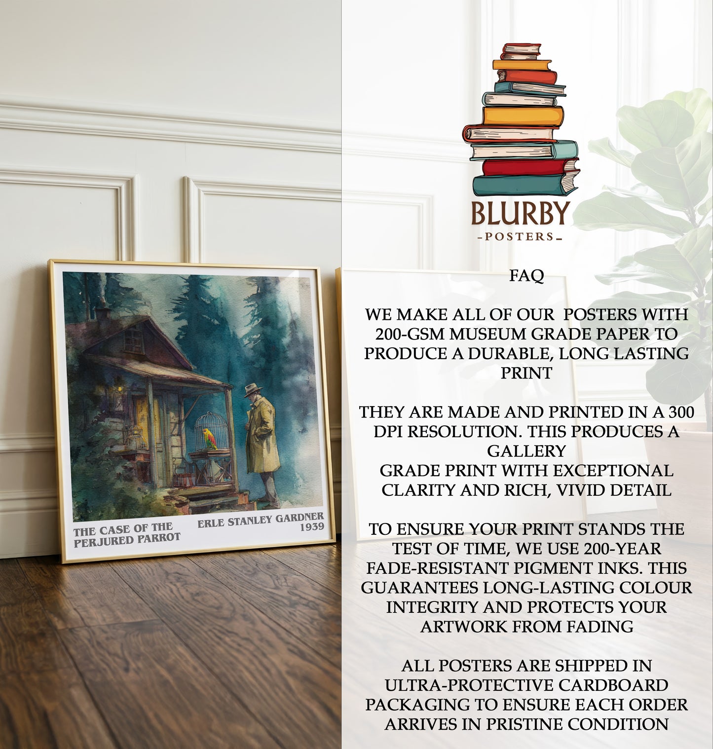 Case Of The Perjured Parrot Literary Art Print by Erle Stanley Gardner
