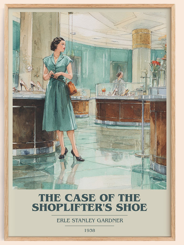 Case of the Shoplifter's Shoe Book Cover Poster by E. Gardner