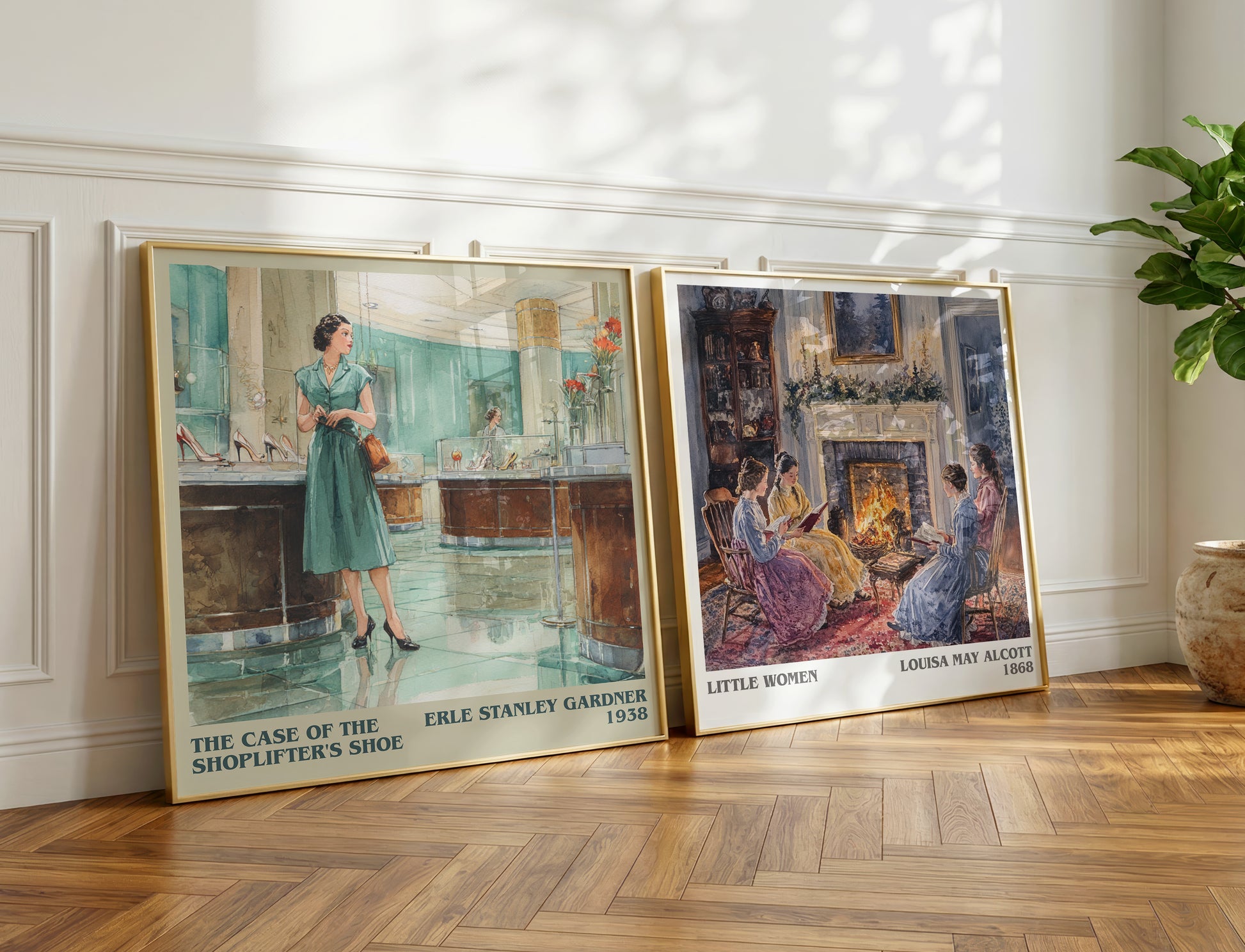The Case of the Shoplifter's Shoe book poster packaging – museum-quality print rolled in protective tube