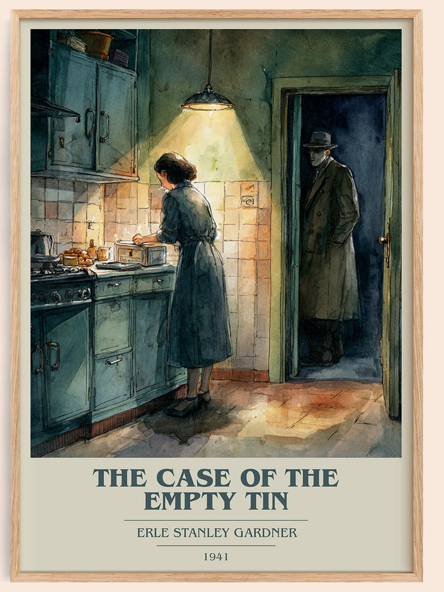 The Case of the Empty Tin Book Cover Poster by Erle Stanley Gardner