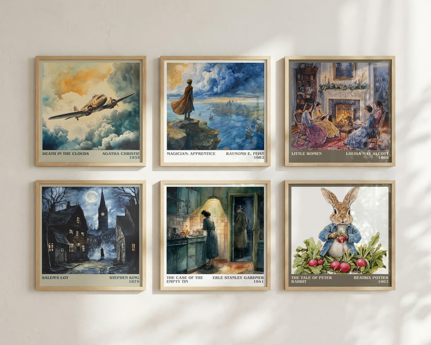 The Case of the Empty Tin literary book poster framed on wall – mystery wall art