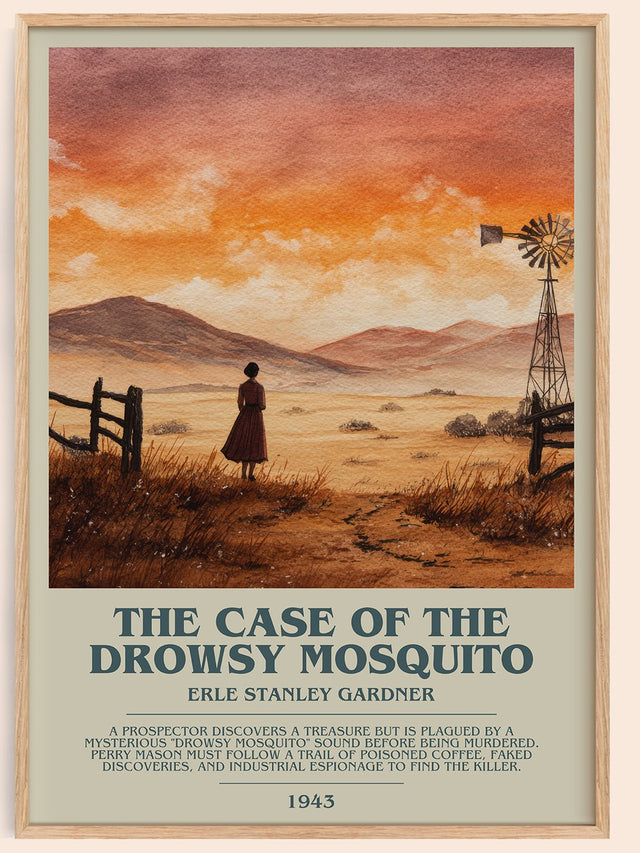 Case of the Drowsy Mosquito Bookish Wall Art by Erle Stanley Gardner
