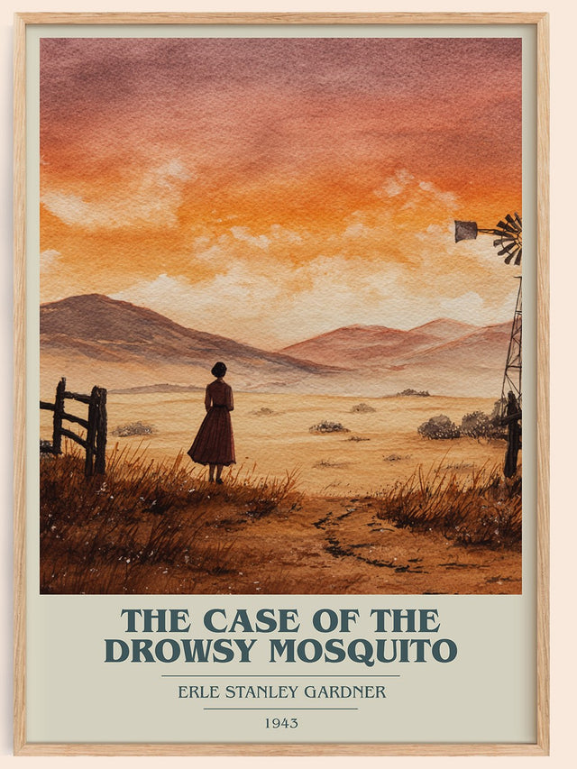 Case of the Drowsy Mosquito Book Cover Poster by Erle Stanley Gardner
