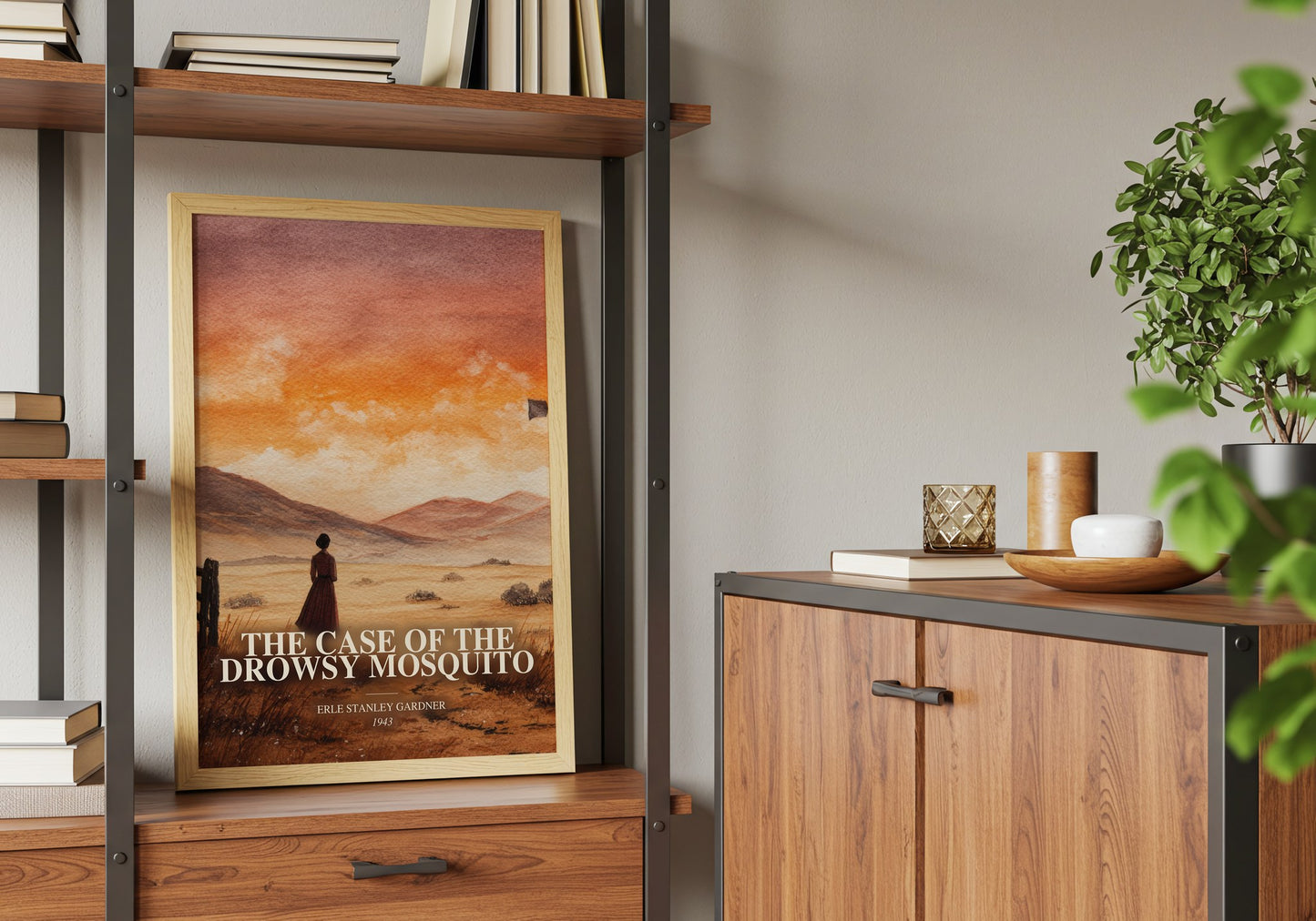The Case Of The Drowsy Mosquito book watercolour illustration paper finish options – matte satin gloss