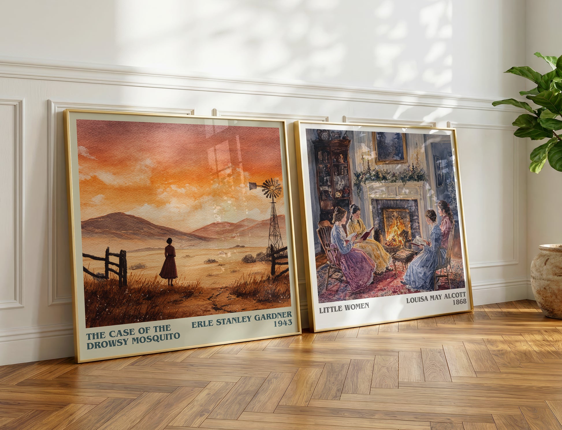 The Case of the Drowsy Mosquito book poster packaging – museum-quality print rolled in protective tube