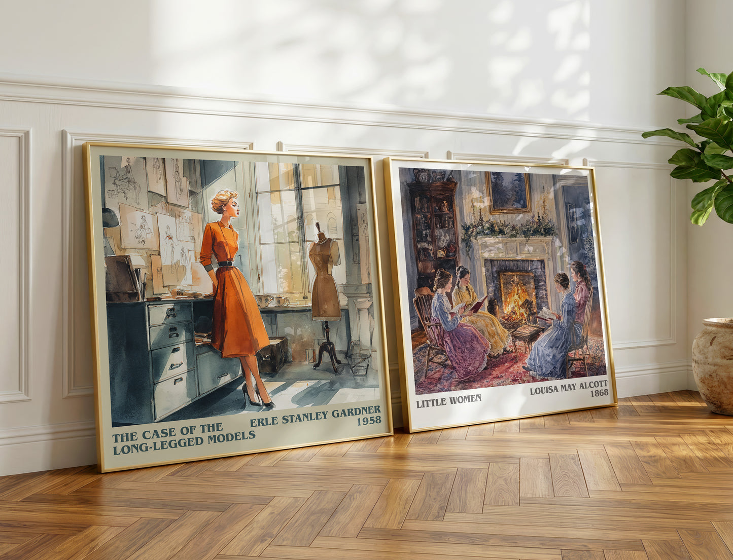 The Case of the Long-legged Models book poster packaging – museum-quality print rolled in protective tube